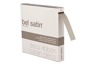 RIBBON SATIN (NR.07) LIGHT TAUPE 25MM A 100 METER