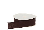 RIBBON TEXTILE (NR.76) DARK BROWN 25MM A 20 METER