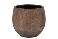 BALI INDONESIAN GREY POT 24X21CM