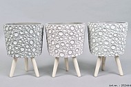 TOPF AUF FUß RING SPRING 17X24CM SORTIERT PRO STÜCK