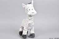 ZAZA-ZOO PLUSH ZEBRA STANDING 25X12X44CM
