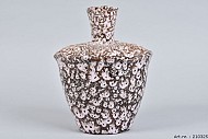 FUNGO VAAS WHITE/BROWN HOOG 20X25CM