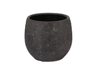 BALI BLACK COAL POT 16X14CM