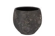 BALI BLACK COAL POT 18X16CM