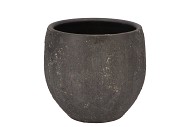 BALI BLACK COAL POT 20X18CM