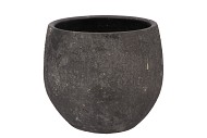 BALI BLACK COAL POT 24X21CM