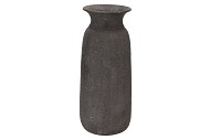 BALI BLACK COAL VASE 18X40CM