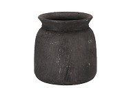 BALI BLACK COAL JUG 20X21CM