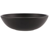 VINCI MATT BLACK BOWL LOW SPHERE SHADED 30X9CM