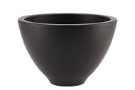 VINCI MATT BLACK BOWL SPHERE SHADED 23X15CM