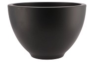 VINCI MATT BLACK BOWL SPHERE SHADED 31X21CM