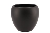 VINCI MAT NOIR POT DE FLEURS 17X15CM