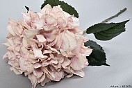 SILK HORTENSIA BRANCHE VIEUX ROSE L99CM