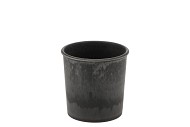 MELAMINE GREY POT 11X8X11CM