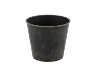 MELAMINE GREY POT 14X10X13CM