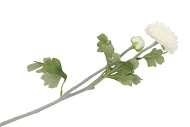 SILK RANONKEL TAK 2-BLOEM WIT L55CM
