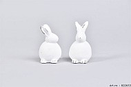 EASTER HAAS STEEN BOL WIT 6X6X10CM ASSORTI PER STUK