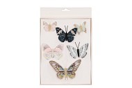 PICK BUTTERFLY ON CLIP MIX NATURAL P/6