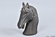 PAARD HOOFD STEEN BRUIN 19X10X24CM