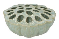LOTUS COUPE DE FLEURS AQUA/MENTHE 30X17CM