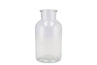 GLASS MILK BOTTLE F 8X16CM P/1
