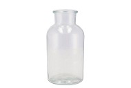 GLASS MILK BOTTLE G 10X20CM P/1