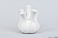 AGLIO VASE BRILLANT BLANC 13X16CM