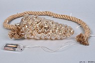 LED TOUW PINECONE MESSING GOLD 11X25X100CM