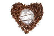 HEART WOOD ROOT NATURAL 40X10CM