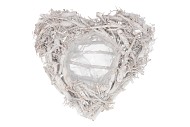 WREATH ROOT HEART WW 40X10CM