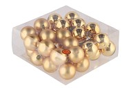 GLASS BALL COMBI GOLD 40MM ON WIRE P/36