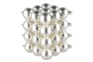 GLASS BALL MATT SILVER 57MM P/36