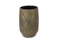 DUBAI OLIVE GOLD VASE 17X25CM
