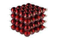 GLASS BALL COMBI DARK RED 40MM P/64