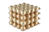 GLASS BALL COM CHAMPAGNE 40MM P/64