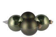 GLASS BALL GRANITE GREEN 100MM P/4