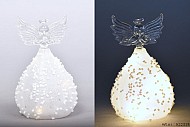 LED ENGEL GLAS WHITE 5,5X9CM