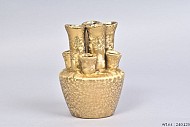 TUBA VASE GOLD 10X10X14CM