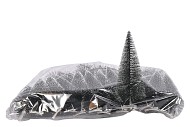 BIJSTEKER KERSTBOOM+SNEEUW O/CLIP 15X4CM P/24