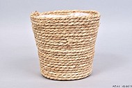 SEAGRASS STRAW NATURAL POT BASKET 22X22CM