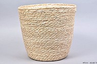 SEAGRASS STRAW NATURAL POT BASKET 32X32CM