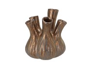 AGLIO BRONZE VASE 17X20CM