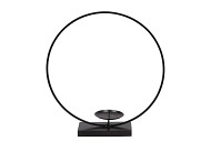 METAL CIRCLE STAND CANDLE H. 30X33CM