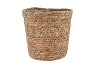 SEAGRASS STRAW BASKET POT BROWN 22X22CM