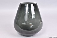GLAS VAAS GERBERA ZWART 20X23CM