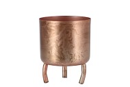 DOBRA ALTES ROSA TOPF METALL 10X12CM