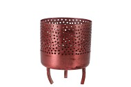 DOBRA OUD ROZE WAXINE METAAL 8X8X10CM