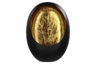 MARRAKECH BLACK/GOLD EGG T-LIGHT 31X14X40CM