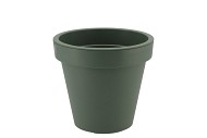 KUNSTSTOF GROEN POT BREDE RAND 25CM