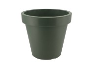 PLASTIC GREEN POT SYNTHETIC WIDE EDGE 35CM